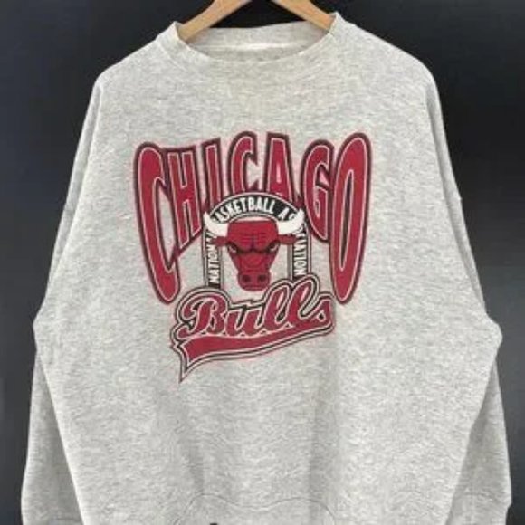 Gildan | Shirts | Vintage Nba Chicago Bulls Sweatshirt Chicago Bulls Shirt  Nba Basketball Shirt | Poshmark